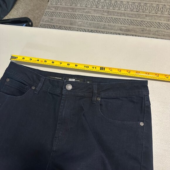 Barbell Apparel Straight Athletic Fit Dark Wash Stretch Denim Blue Jeans Mens 34 - Picture 8 of 9